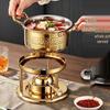 304 Stainless Steel Single-Person Hot Pot with Inflatable Gas Stove for Home, Commercial, and Camping Use