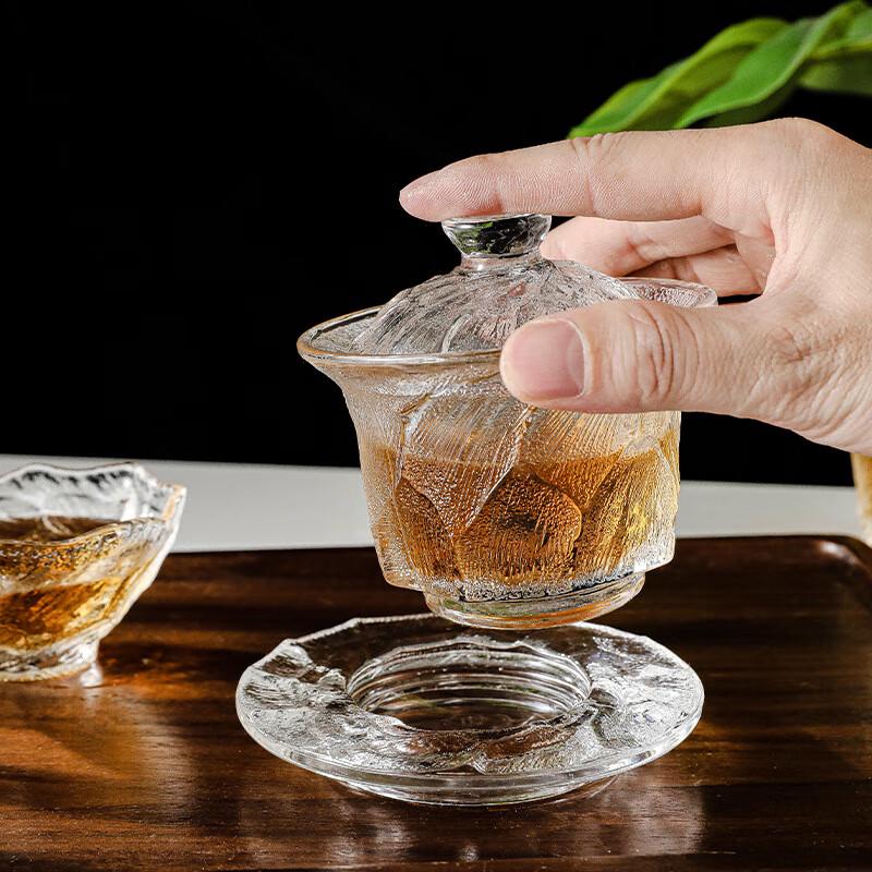 JIUMUQING Retro Xuanbing Glass Kung Fu Tea Brewing Cup