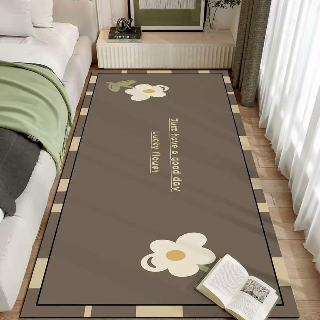 Cute Ins Style Bedside Rug for Bedroom, Sofa Carpet, Anti-slip and Warmth-Friendly Home Decoration