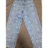Used Supreme Bandana Jacquard Baggy Jean Blue