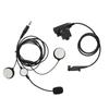 Motorcycle Helmet Earpiece +U94 PTT 7.1mm Noise Reduction Helmet Bilateral Headset with Clip for