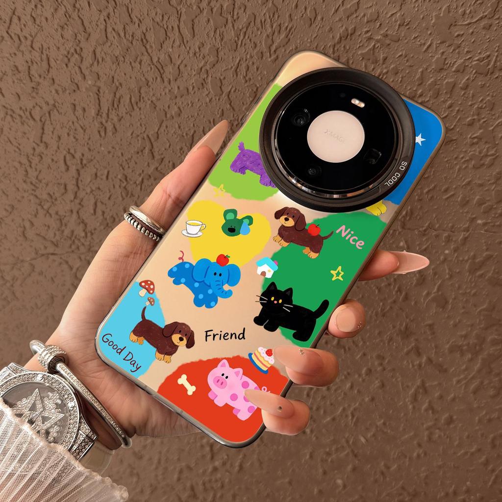 Graffiti animal is suitable for Huawei mate80 mobile phone case mate80promax new mate70 all-inclusive anti-drop.