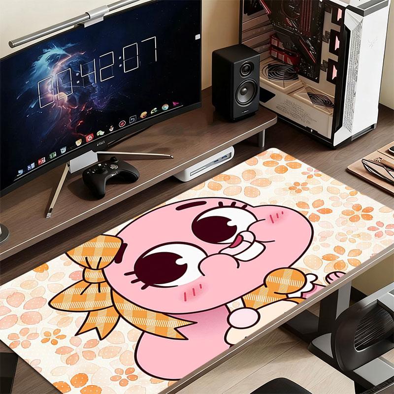 Anais Gumball Mouse Pad, Large Gaming Desk Mat, Non-slip XXL Mousepad for Laptop & Tablet, Mini PC Playmat with Stitched Edges