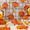 10 LED Maple Leaf String Lights Thanksgiving Decorations Battery Powered Fairy Lights with Pumpkin For Home Outdoor Fall Decor