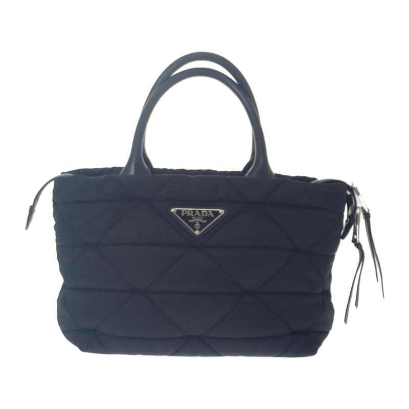 Prada 1BG436 Tote Bag Black Nylon Women
