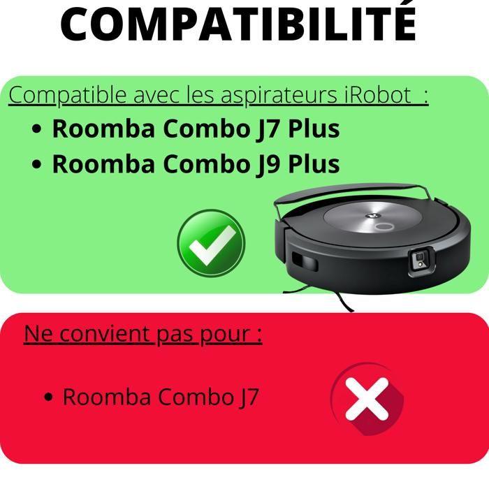 Pack accessoires pour iRobot Roomba Combo J7 PLUS / Combo J9 PLUS - Filtre/Serpillère/Brosse latérale/Rouleau extracteur Phonillico®