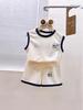 Children's Waffle Knit Sleeveless Sports Set – Breathable 2-Piece Basketball Uniform for Boys and Girls