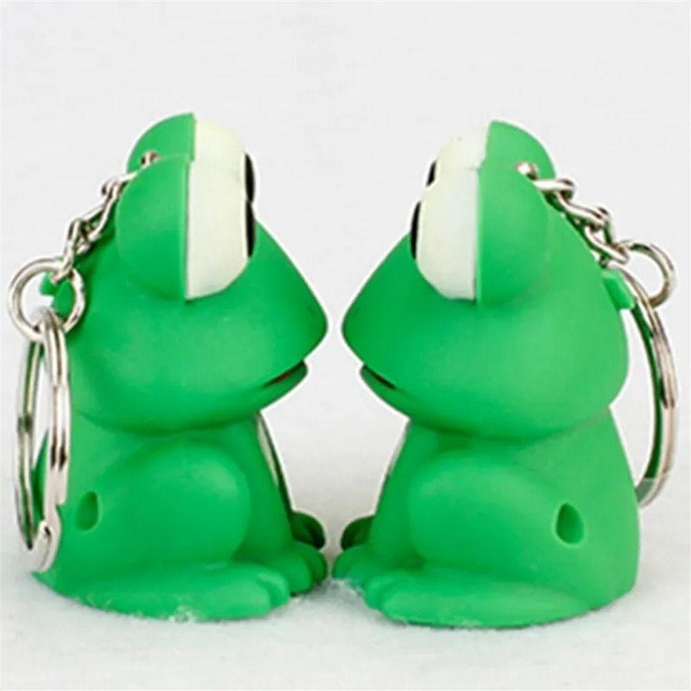 LED Light Light Sound Keychains Lovely Animal Lighting Keychain Bag Decoration