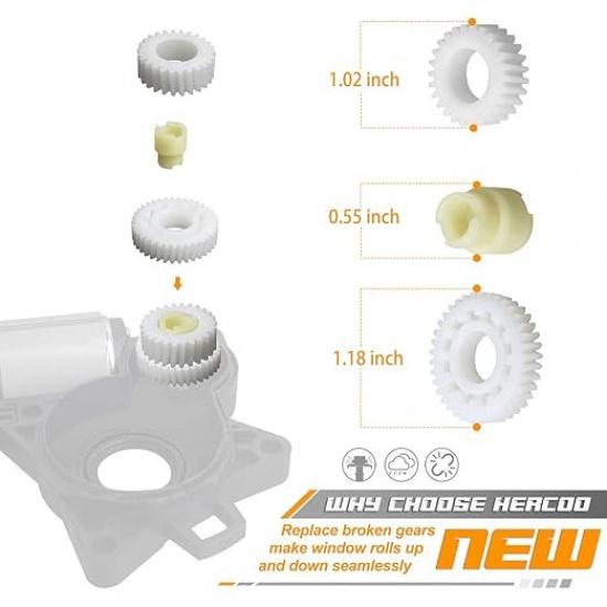 Power Window Motors Gear Lift Regulator Repair Kit Replacement Compatible with 3
