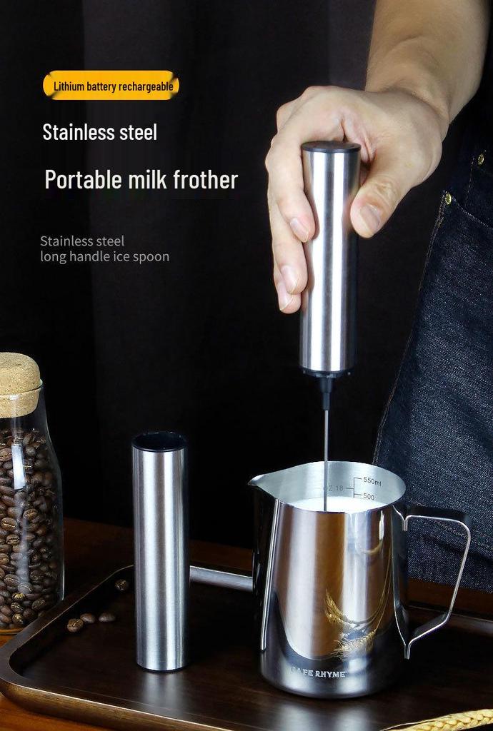 Handheld Electric Milk Frother and Cream Whipper