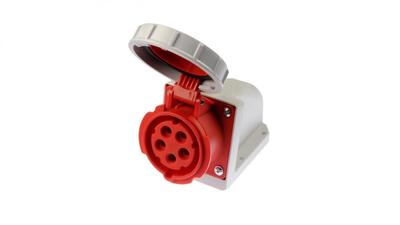 Fixed Socket 16A 5P 400V Red Ip67 /Without Gland/ 1152-6
