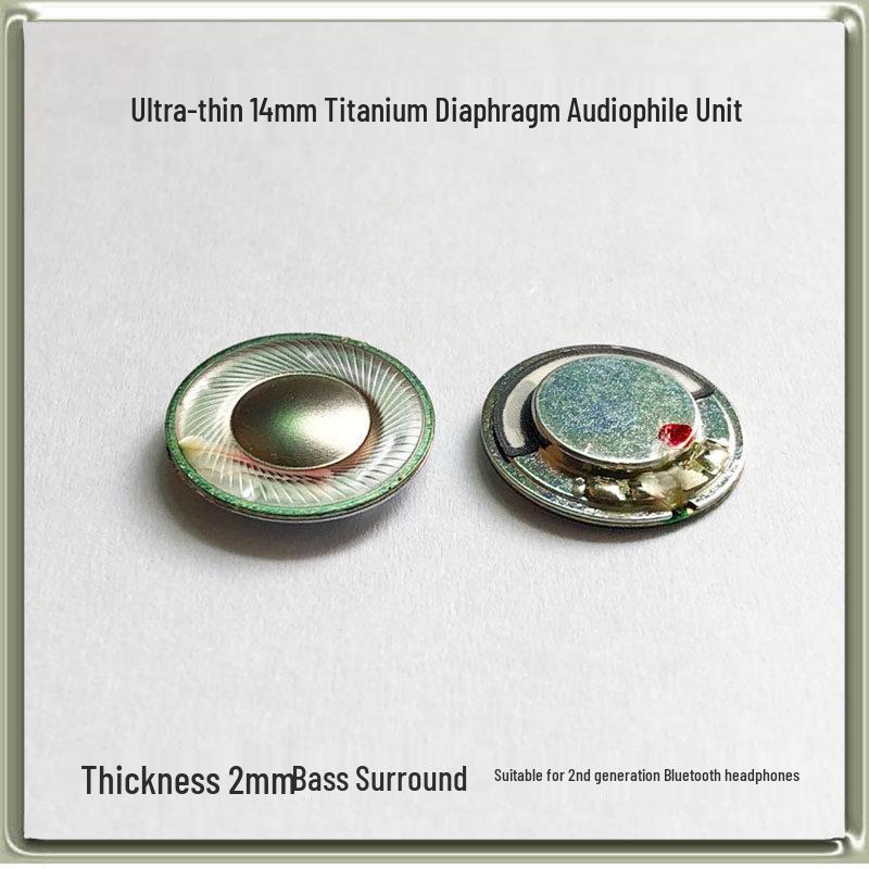 

14mm & 14.2mm Titanium Diaphragm Bluetooth Earphone Drivers with 2mm Heavy Bass for Wireless TWS Earbuds