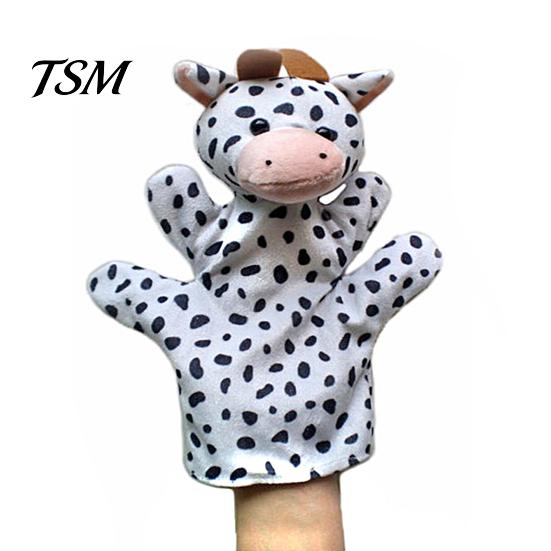 Hand Puppet Toy Animal Super Soft Tear-Resistant Flannel Stuffed Storytelling Preschool Role Play for Home Plush