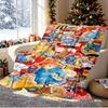 Paddington Bear Pattern Blanket for Home Decoration, Bed, Sofa, Car Travel, Camping, Suitable for All Seasons, Birthday Christmas Gift
