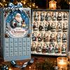 2026 Sváteční odpočítávací krabička Letní plážový Santa Adventní kalendář, 24denní sada akrylových ozdob se sběratelským dárkem Surfařské figurky, Tropické Vánoce