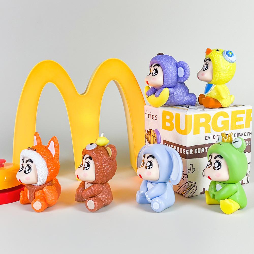 Crayon Shinchan Pvc Figure With Little Frog And Fox Design For Collectors And Anime Fans