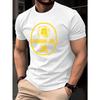 Europäische Größen Herren T-Shirt, Sommer Kurzarm Slim Fit Rundhals Oberteil, Trendige Mode Jugend Täglich Lässig Vielseitig Atmungsaktiv Feuchtigkeitsableitend