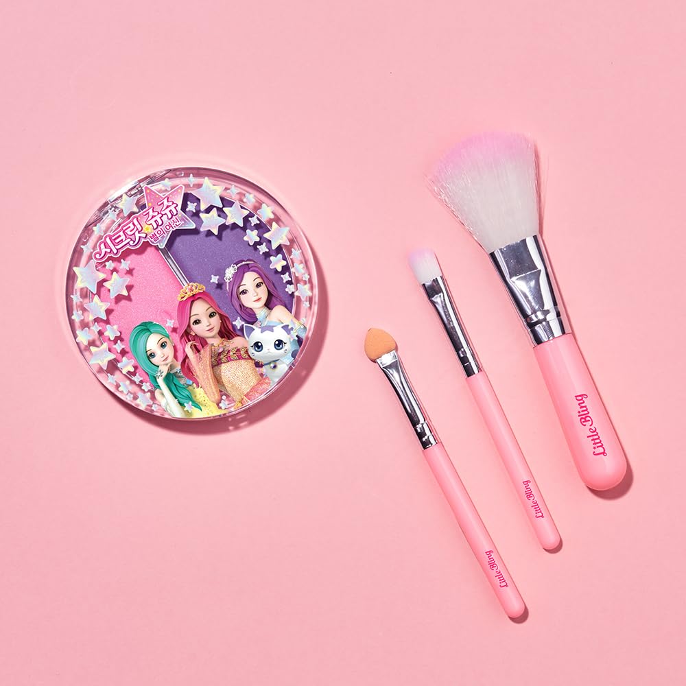 Little Bling Twin Rouge Set von Secret für 4 Jahre und Cream Floral Kosmetik für Prinzessinnen Jouju, hoch, Wange, Duft, Hypoallergen, Kinder Mädchen,