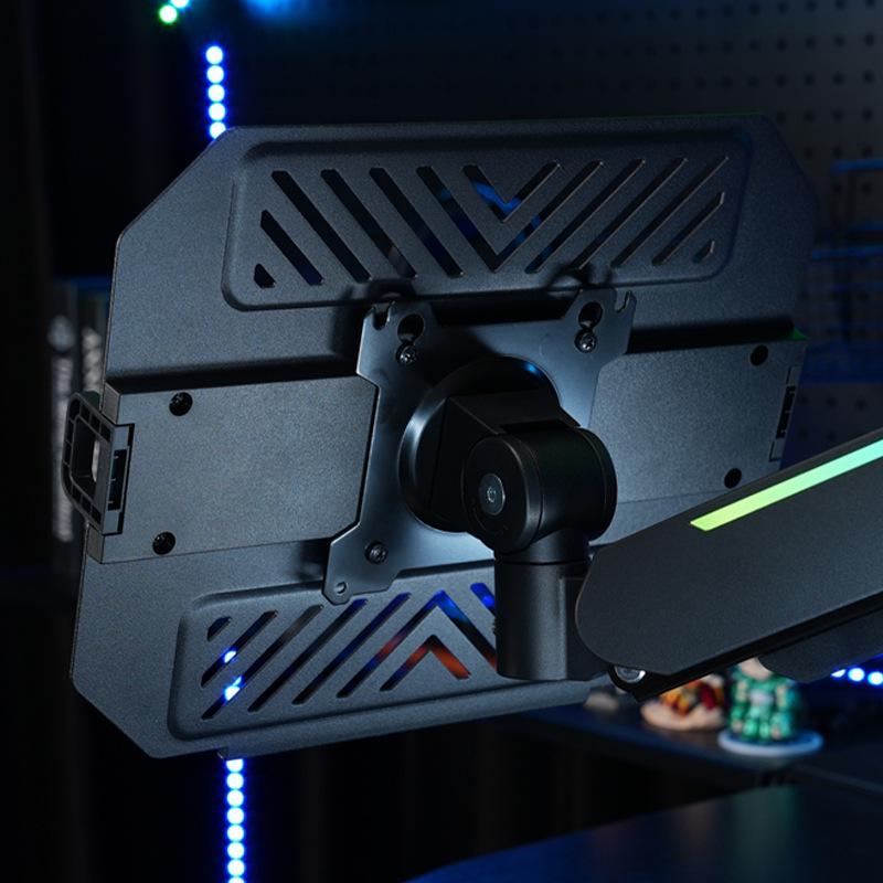 Pneumatic Rotating Laptop Stand with Cantilever Arm