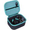 RAZOR SLIM ELEC MUFF Slim Electronic Earmuffs with Storage Case Light [Peyyargo] Walker's (Black + Blue)