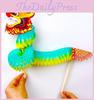 Vibrant New Year Paper Dragon Dance Diy Toy Charming Wedding Party Decoration Prop