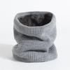 2025 Autumn-Winter Velvet Knit Neck Warmer: Windproof, Warm, Versatile Scarf in Solid Color