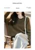 Women's Round Neck Loose Fleece Wool Sweater with Rolled Hem, Soft and Fluffy, Sequin Yarn, Autumn Winter Cashmere Pullover.