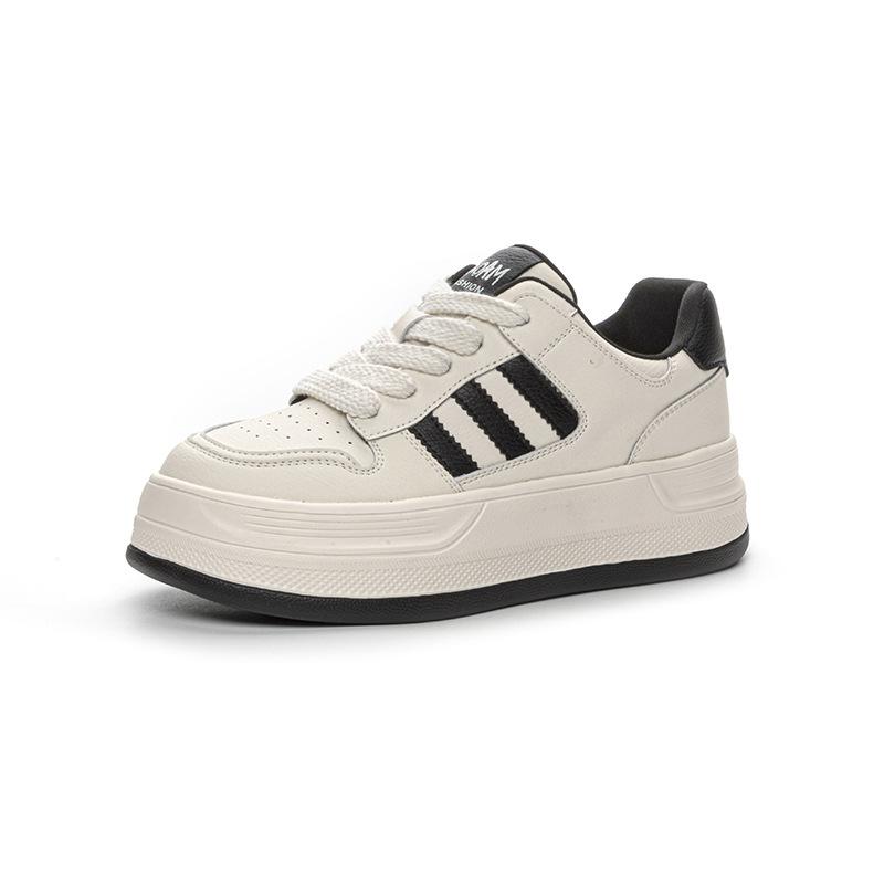 

Thick-soled heightening little white shoes women s four seasons new lightweight casual sports shoes versatile classic board shoes 35 чёрный