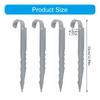4Pcs Trampoline Wind Stakes Swing Fixing Hook Heavy Duty Ground Stakes Outdoor Equipment Achoring Tool Enduring