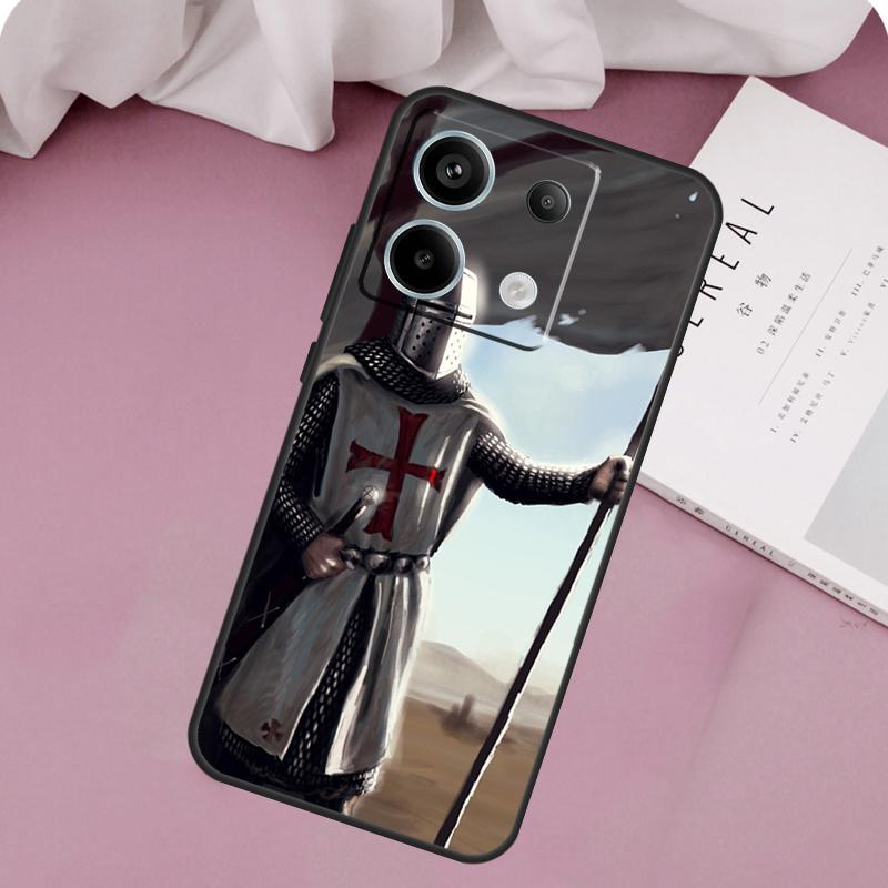 Knights Templar Case For Xiaomi Redmi Note 13 14 12 11 10 9 15 Pro Plus Redmi 15 14C 10C 12C 13C 15C Cover