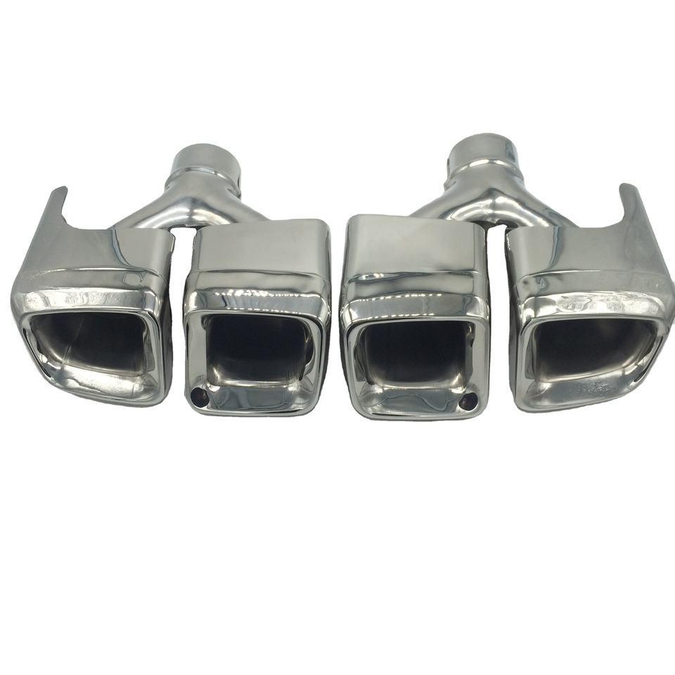 Polierte Edelstahl-Vierfach-Auspuffendrohre für Mercedes AMG W212 E63