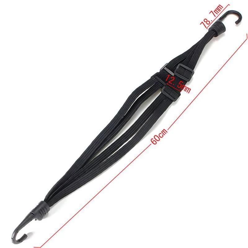 Universal 60cm Motocicleta Bagagem Cinta Moto Capacete Engrenagens Fivela Elástica Fixa Corda Alta Resistência Rede de Proteção Retrátil