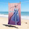 Custom Name Princess Fantasy Stylish Digital Printing Beach Towel Quick‑Drying Absorbent Blanket for Beach Pool Gym Travel