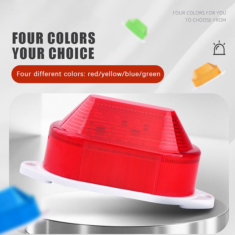 High Intensity LED Strobe Beacon & Loud Siren Alarm, 12V/24V/220V DC/AC, IP65 Waterproof, For Vehicle/Truck/Industrial Safety