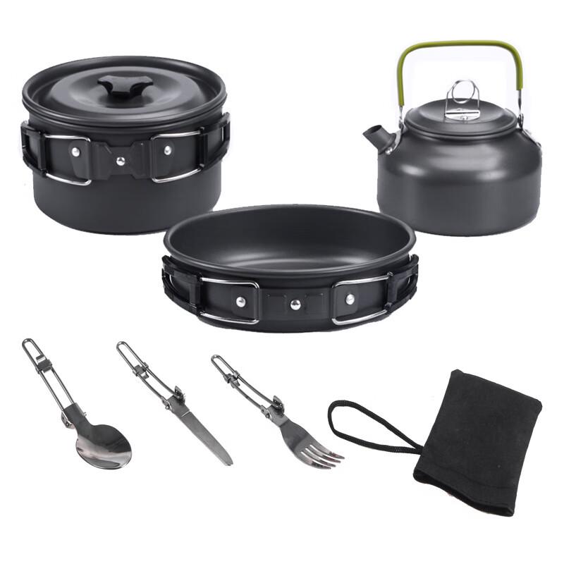 ZISIZ Outdoor Camping Pot & Kettle Set