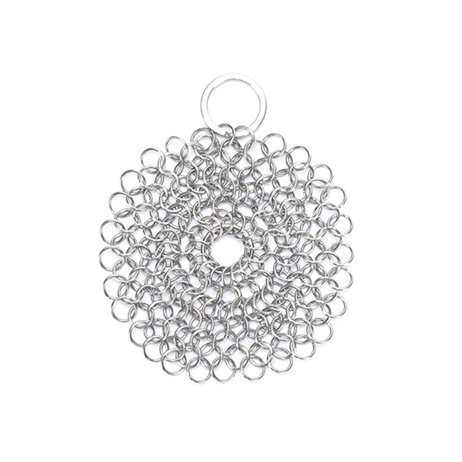 

4-8 Cast Iron Cleaning Tool Kitchen Pot Pans Cleaner Scrubber Stainless Steel Rust Remover Scraper Metal Cleaning Brush 4