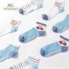 Yeesoo Kids' Summer Breathable Mesh Ankle Socks (4-Pair Pack)