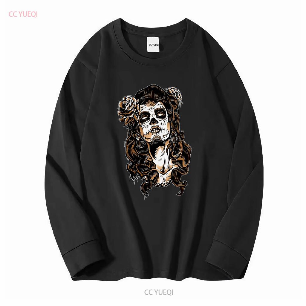 CATRINA Tattoo Mexico Calavara Pin Up T Shirt Mexican Death Head vintage Washed Slightly Soft designer clothes Stylish