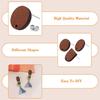 Oubaka 60pcs Wooden Earring Studs for Jewelry Making,Wooden Stud Earrings Wood Earring Posts Earring Pin Stud Bulk with 100pcs Earring Backs for DIY