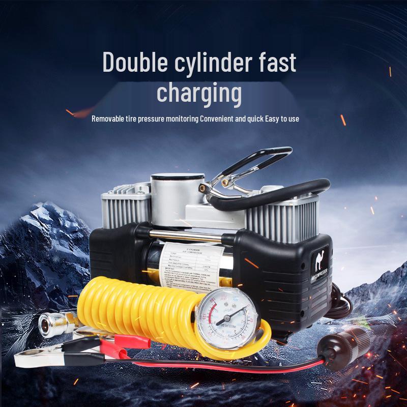 High-Power Dual Cylinder Portable Electric Car Tire Inflator