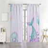Mermaid Curtains   Mermaid Curtains For Girls Bedroom   Girls Curtains For Bedroom   Mermaid Decor   Cartoon Watercolor Colorful