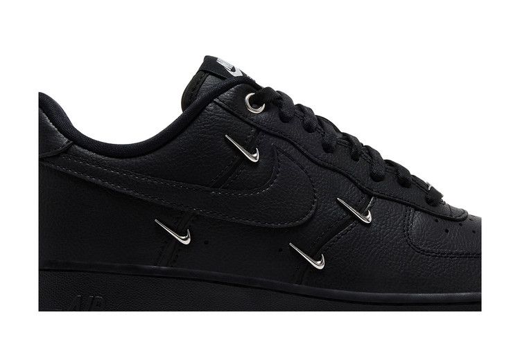 Nike Air Force 1 Low '07 LX Black Silver Mini Swoosh (Women's)