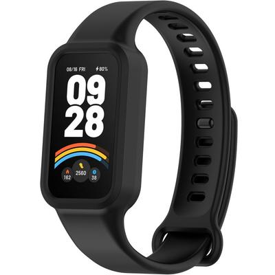 Silicone Strap for Xiaomi Smart Band 9 Active / Xiaomi Redmi Band 3, Black