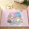 The Kawai L-Little Twin S-Star Cute Carpet Bathroom Anti-slip Mat Door Mat Home Decoration Mat Entrance Mat Scratch-resistant