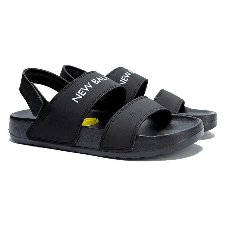 New Balance N Clay Casual Unisex Black Sandals (Unisex) One-Strap Sandals SD3601BKW