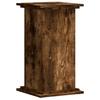 Plant Stand Smoked Oak 33 X 33 X 60 Cm Wood Based Material