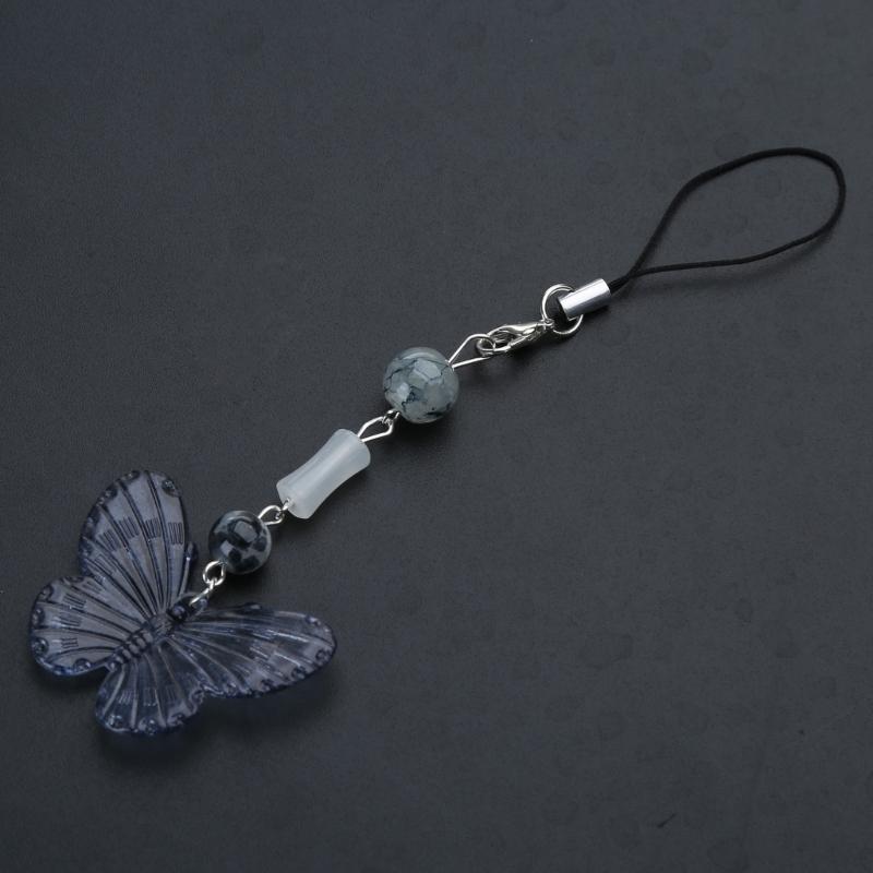 Cute Keychain Lanyard String Butterfly Bowknot Phone Chain Lanyard Y2K Bowknot