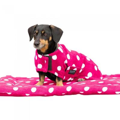 Dotty Fleece Dog Coat