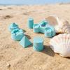 18 Piece Beach Toy Set with Bucket Watering Can Shovel Rake and Sand Molds for Outdoor Sand Play and Water Activities