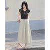 Graceful Age Elegant Short Sleeve Tee & Mid-Length Skirt Set 262221T1